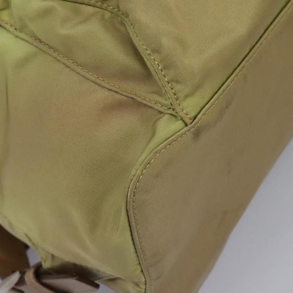 PRADA Backpack Nylon Beige Brown Silver Auth bs22981 - Picture 16 of 16